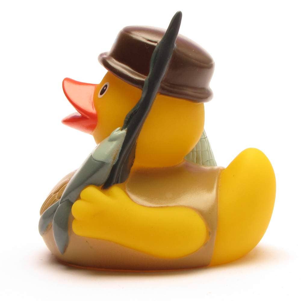 Fisherman rubber duck
