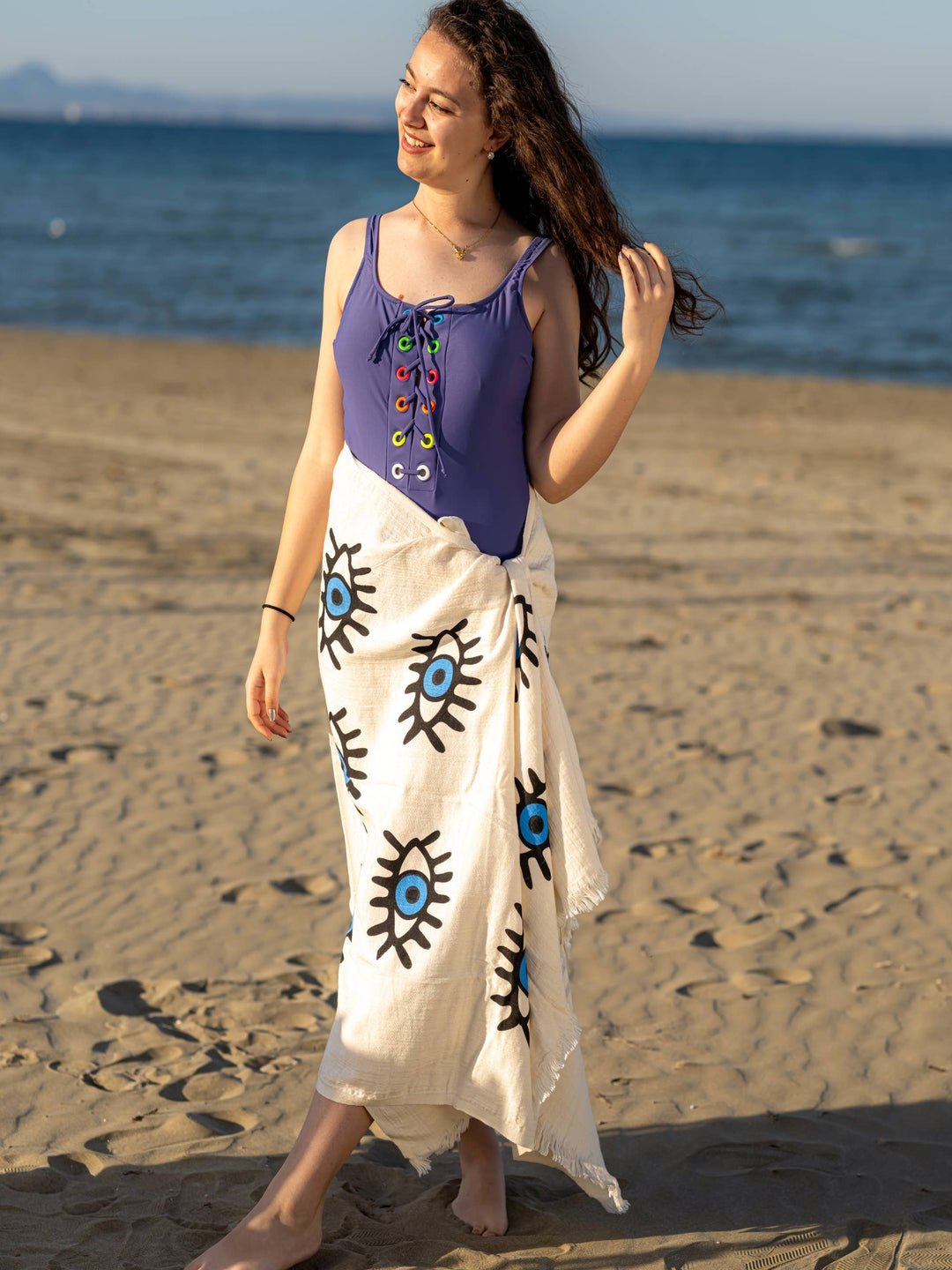 Evil Eye Turkish Cotton Towel
