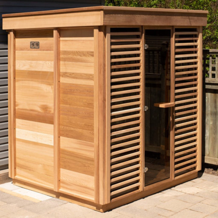CU550 Outdoor Pure Cube Sauna - Clear Red Cedar