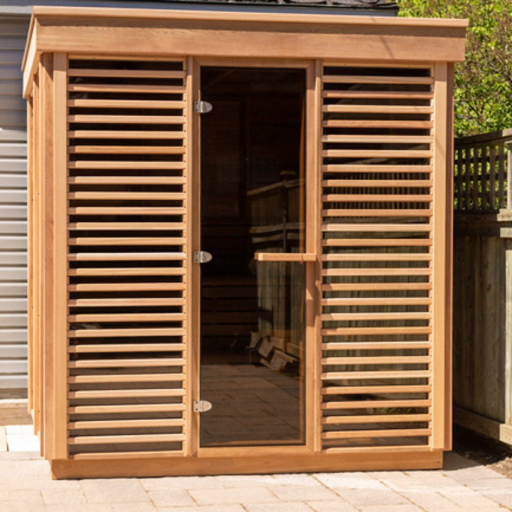 CU550 Outdoor Pure Cube Sauna - Clear Red Cedar
