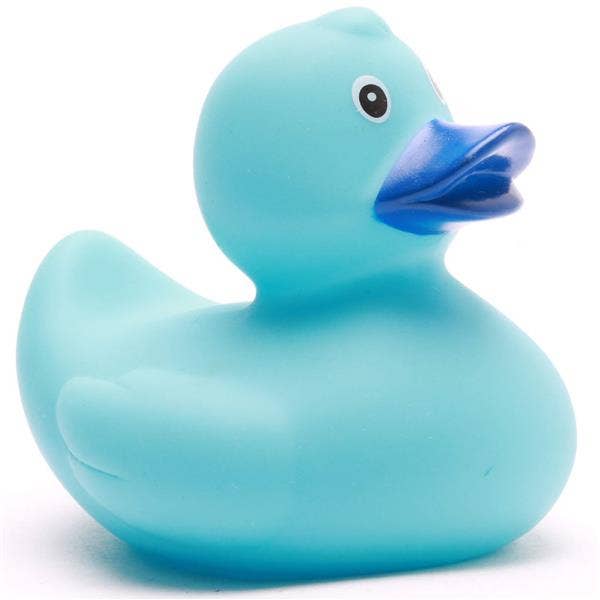 Light blue rubber duck