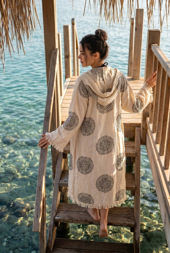 Harmony Medallion Turkish Bathrobe
