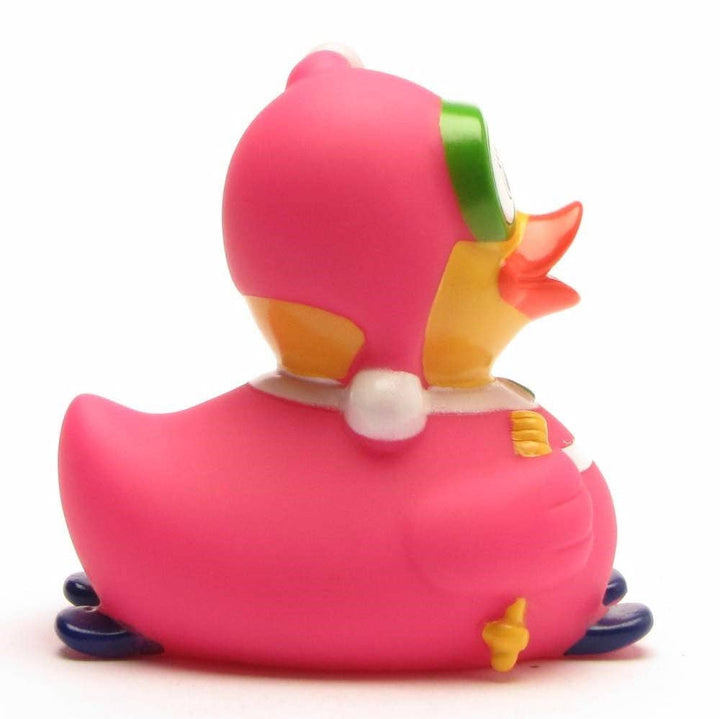 Pink ski bunny rubber duck