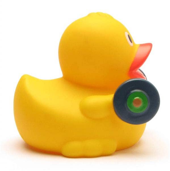 Rubber duck weightlifter