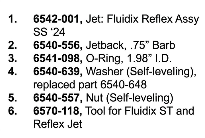 Jet: Fluidix Reflex Assy SS &