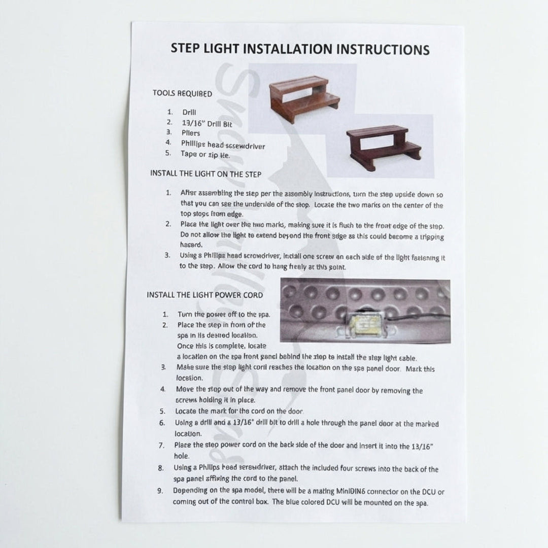 Sundance Spas LED Step Lighting Stair Light Kit