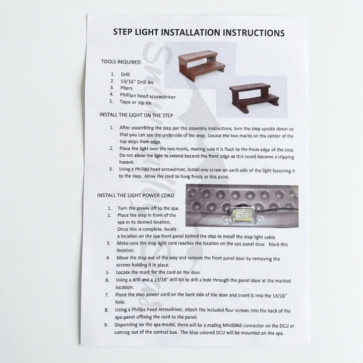 Sundance Spas LED Step Lighting Stair Light Kit