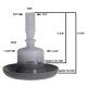 Sundance® / Jacuzzi® SMT Directional Jetface (Gray, 4¼″) – Part 